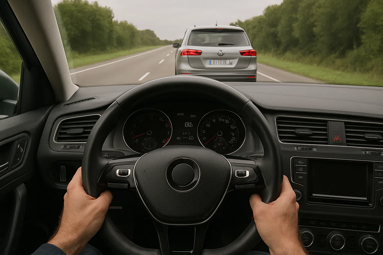 carro com distancia de segurança